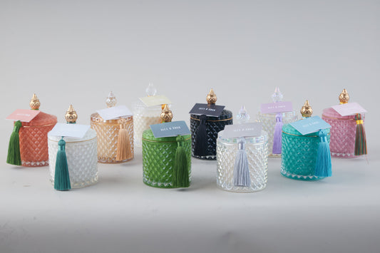 Plush candle from Alex & Coco Luxe & White Series Tokyo scented candle from Alex & Coco City Collection