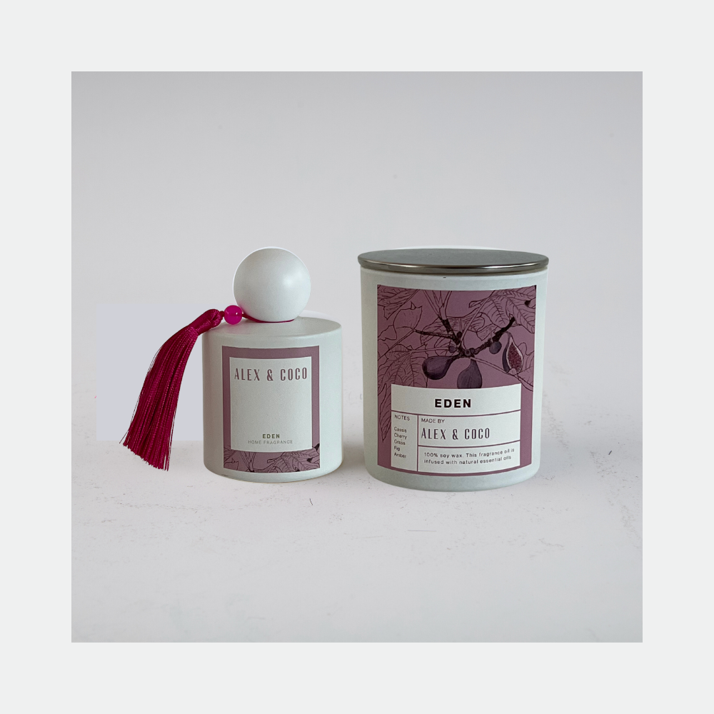 WHITE SERIES CANDLE & LINEN SPRAY SET