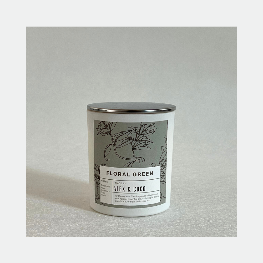 FLORAL GREEN - WHITE SERIES